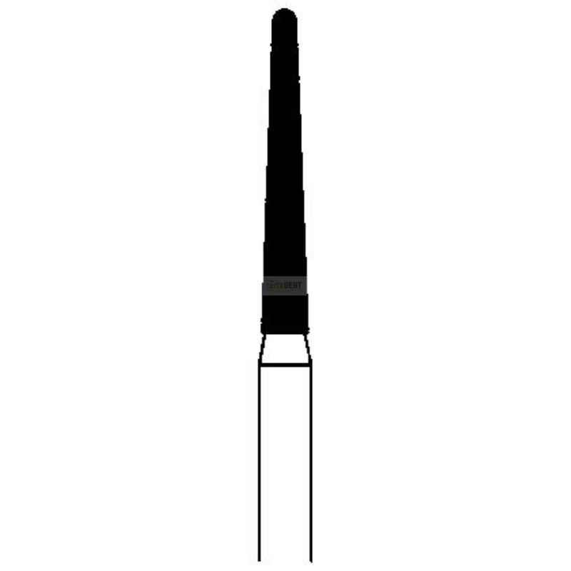 Dental burs Rounded cone (fig. 199) thin, medium or thick layer