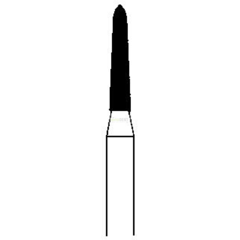 Dental bur Straight head rounded (fig. 297,299) thin, medium or thick layer