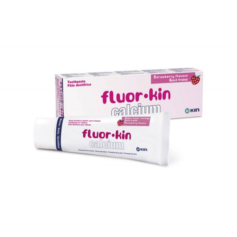 Toothpaste Fluor-Kin Calcium Strawberry 75ml