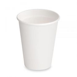 Eco white paper cups 100 pcs.
